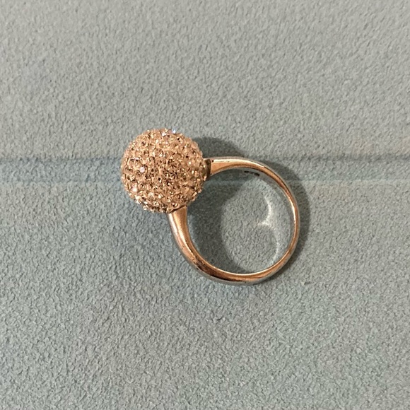 Crystals sphere silver ring - Picture 2 of 6